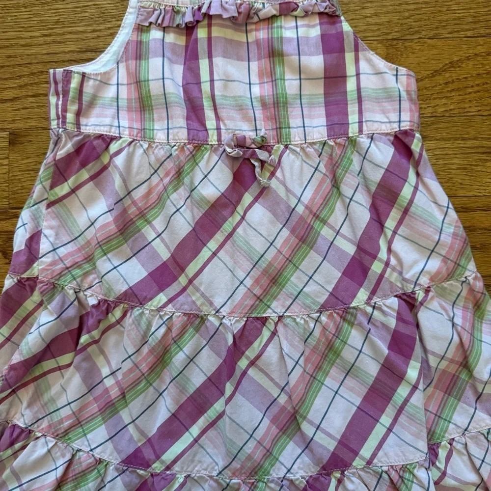Genuine Kids by Oshkosh Purple Plaid Dress Size 2